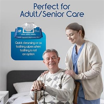 Amazon.com: Inspire Adult Wet Wipes, Wash Cloths | Adult Wipes for Incontinence & Cleansing for Elderly, 8x12