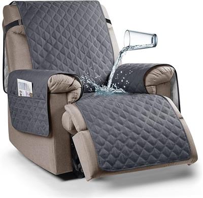 Amazon.com: Ruaozz 100% Waterproof Recliner Chair Cover Non-Slip Reclining Cover for Recliner Chair Washable Chair Seat Cover with Elastic Straps for 