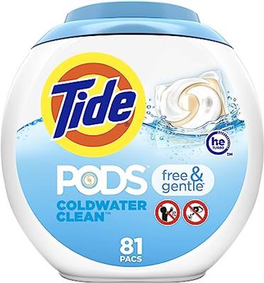 Amazon.com: Tide PODS Free & Gentle Laundry Detergent Soap Pods, 81 count : Health & Household