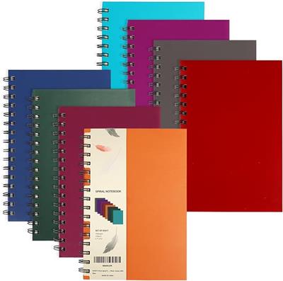 Amazon.com : EOOUT 6pcs Hardcover Spiral Notebook, Spiral Journals, College Ruled, 5.5x8.5 Inches, 100GSM Thick Paper, Assorted Jewel Tone Colors, 160