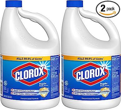 Amazon.com: Clorox Regular Bleach 64 oz - 2 Pack (128 oz Total) : Health & Household