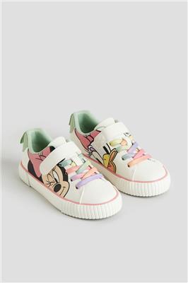 Printed Sneakers - White/Minnie Mouse - Kids | H&M US