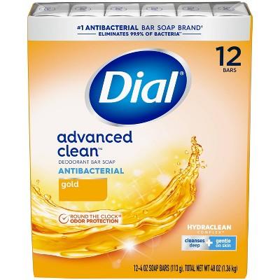 Dial Antibacterial Deodorant Gold Bar Soap - 12pk - 4oz Each : Target