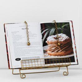 Thistle Recipe Stand | Antique brass | Provincial Home Living