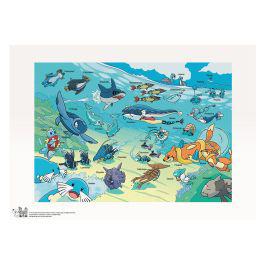 Pokémon in Water Print | Natural History Museum online shop