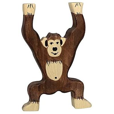 Holztiger Chimpanzee Standing Toy Figure
