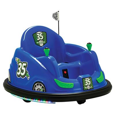 Flybar 6V Bumper Car, Battery Powered Ride On, Fun LED Lights, Includes Charger, Blue - Walmart.com
