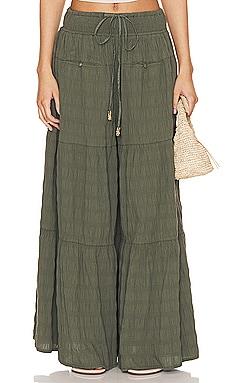 Free People In Paradise Wide Leg in Dried Basil from Revolve.com
