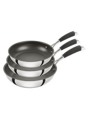 ZWILLING 3-Piece Plus Stainless Steel Non-Stick Fry Pan Set | TheBay