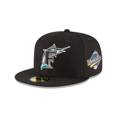 Florida Marlins World Series Black Wool 59FIFTY Fitted Hat
 – New Era Cap