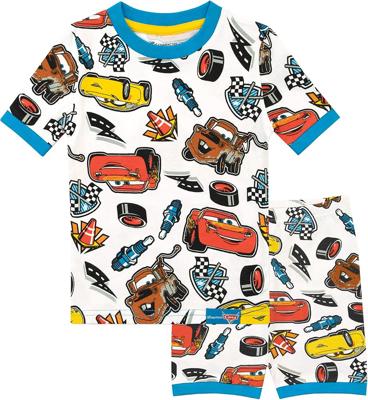 Amazon.com: Disney Cars Pajamas | Long Sleeve Boys Pajama Sets | Lightning McQueen Pajamas | White 7: Clothing, Shoes & Jewelry