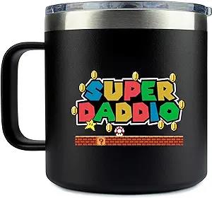 Amazon.com | 14oz Mug- Super Daddio | Gifts for Dad for Christmas Dad Birthday Gift - Dad Gifts from Daughter Son - Birthday Gifts for Dad - Step Dad