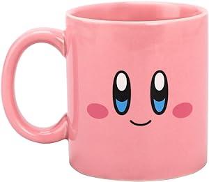 Amazon.com: Kirby Big Face 16 Oz Pink Ceramic Mug : Home & Kitchen