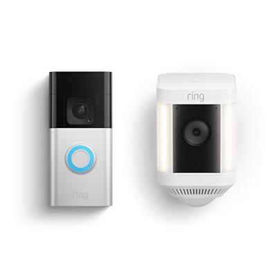 Amazon.com: All-new Ring Battery Doorbell Plus with Ring Spotlight Cam Plus (White) : Everything Else