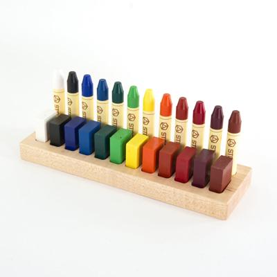 From Jennifer Crayon Holder for STOCKMAR 12 Stick & 12 Block Crayons — Oskars Wooden Ark