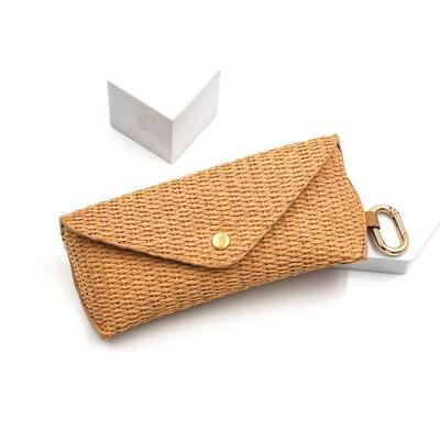 fashion woven straw braided glasses case hook pressure - Temu Canada