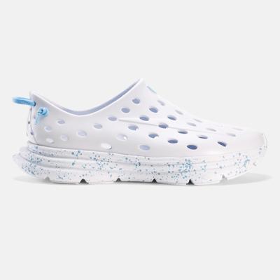 All White / Light Blue Speckle – KANE Revive – Active Recovery Shoe