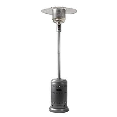 Amazon Basics 46,000 BTU (13489.74 watts) Outdoor Propane Patio Heater with Wheels, Commercial & Residential, Slate Gray, 32.1 x 32.1 x 91.3 inches (L