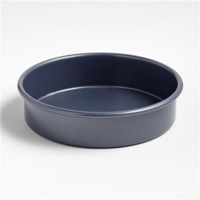 Crate & Barrel Slate Blue 9 Round Cake Pan   Reviews | Crate and Barrel