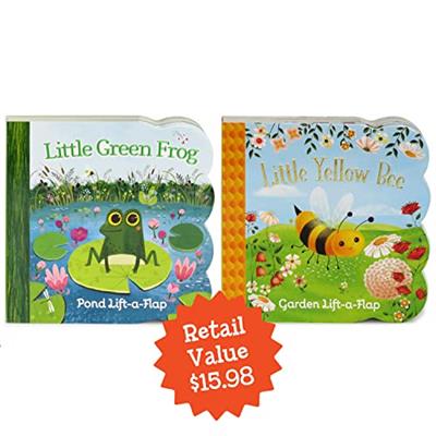 Little Green Frog & Little Yellow Bee 2-pack - A Lift-a-Flap Board Book Bundle Set for Babies and Toddlers, Ages 1-4 (Chunky Lift a Flap)