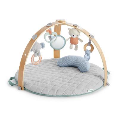 Ingenuity Cozy Spot Reversible Duvet Activity Gym with Wooden Toy Bar - Loamy: Folds For Easy Transport, Fabric, No Theme : Target