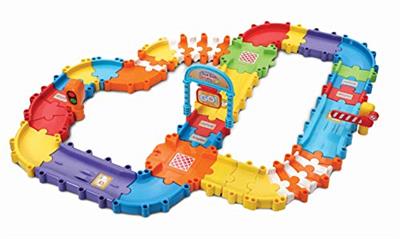 VTech Toot-Toot Drivers Track Set, First Kids Car Set, Cars for Boys and Girls, Suitable for Kids Aged 1 to 5 Years Old, Multicolor, Box size: 30 x 2