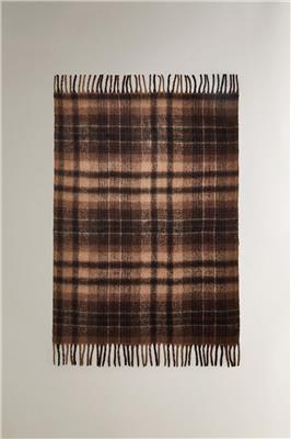 BRUSHED THROW - Burgundy | ZARA United Kingdom