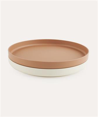 Neutral KIDLY Label 2-Pack Eco Plates | KIDLY