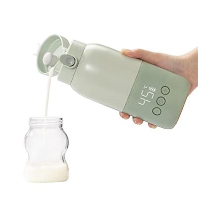 BOLOLO Portable Milk Warmer with Super Fast Charging and Cordless, Instant breastmilk, Formula or Water Warmer with 10 Ounces Big Capacity, Baby Flask