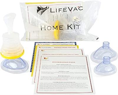 LifeVac Choking Rescue Device for Kids and Adults | Portable Airway Assist Device | First Aid Choking Device for Kids and Adults | Home Kit