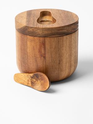 Simply Stored 2.0 Acacia Wood Salt Pot | Bash