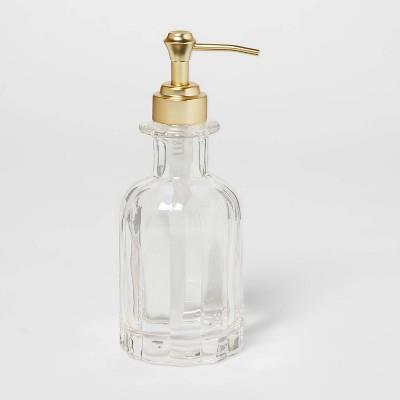 Fluted Glass Solid Soap Pump Clear - Thresholdâ„¢ : Target