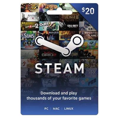 Steam $20 Gift Card, Valve - [Physically] - Walmart.com