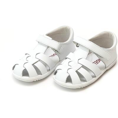 Baby Mack Leather Fisherman Sandal, White - Angel Shoes Shoes & Booties | Maisonette