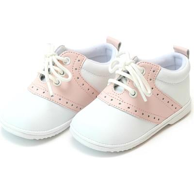 Addie Pink Saddle Oxford Shoe (Baby), Pink - Angel Shoes Shoes & Booties | Maisonette