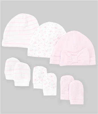 Little Me Baby Girls Springtime Hat & Mitt Set | Dillards