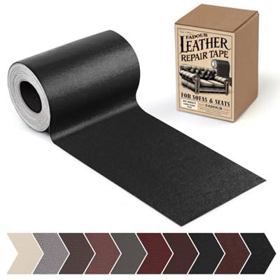 Fadoub Leather Repair Patch, 3 x 60In Self Adhesive Leather Repair Tape Kit for Furniture, Couch, Sofa, Office, Car Seats, Car Interior,Vinyl Repair K