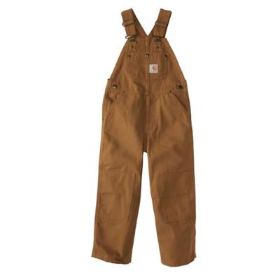 Carhartt Boys Loose Fit Canvas Overall, Carhartt Brown Canvas, 6