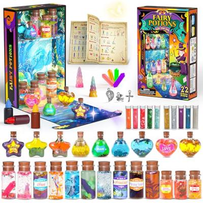 GORISPI Magic Potion Kit for Girls - Fairy Potions Kit 22 Potions Magic Mix Kit for Kids 6 7 8 9 10 12+ Years Mystery Potion Making kit Art Craft Kit