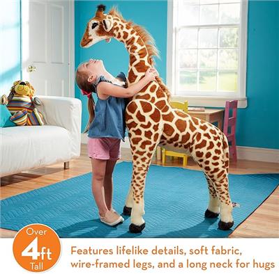 Amazon.com: Melissa & Doug Giant Giraffe - Lifelike Stuffed Animal (over 4 feet tall) : Melissa & Doug, 2106: Toys & Games