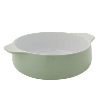 KitchenAid® Stoneware Round Casserole Dish, Pistachio, 8 x 2.5-in, 2.5-qt