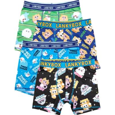 Lanky Box Boys Boxer Brief Underwear, 4-Pack, Sizes XS-XL - Walmart.com