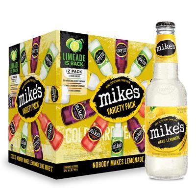 Mikes Hard Lemonade, Variety Pack, 12 Pack, 11.2 fl oz Bottles, 5% ABV - Walmart.com