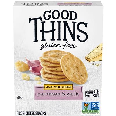 Good Thins Parmesan & Garlic Rice & Cheese Snacks Gluten Free Crackers, 3.5 oz - Walmart.com