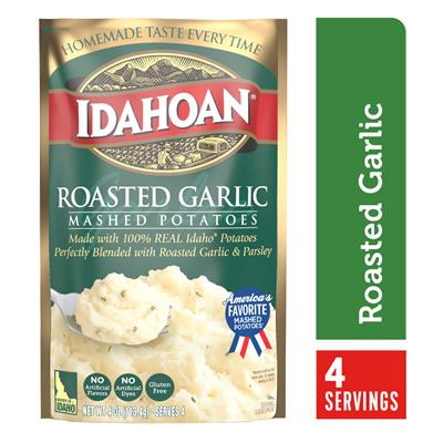 Idahoan Roasted Garlic Mashed Potatoes, 4 oz Pouch - Walmart.com