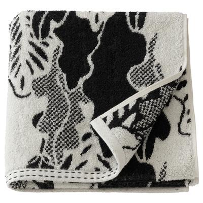 FRÖDD hand towel, black/leaf, 50x100 cm (20x39) - IKEA CA