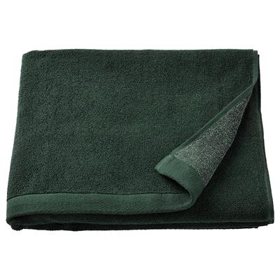 HIMLEÅN bath towel, dark green/marled, 70x140 cm (28x55) - IKEA CA