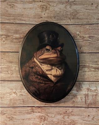 Mr Toad Victorian Portrait Vintage Style Animal Wall Art Wood Wooden Decor Plaque Sign Handmade Photo Transfer Frog Amphibian - Etsy