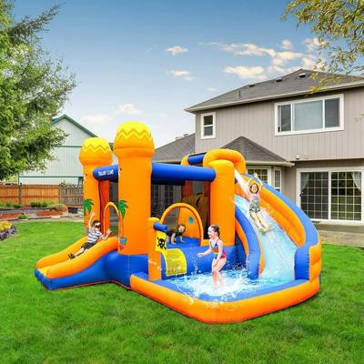 Arlopu Kids Inflatable Bounce House & Water Slide, Outdoor Backyard Jumper, Splash Pool for 2-8 Years - Walmart.com