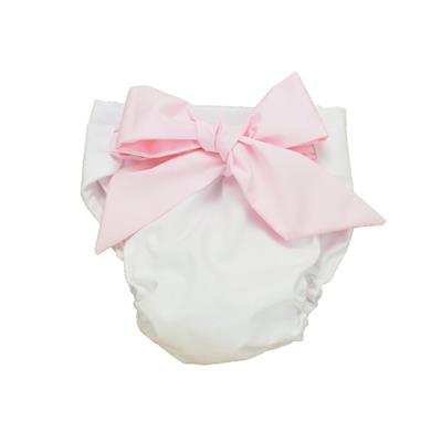 Baby Bow Bottom Bloomer - Worth Avenue White with Palm Beach Pink
– The Beaufort Bonnet Company